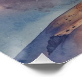 Astronaut im Weltraum Poster (Ecke)