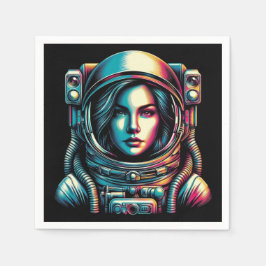 Astronaut im Weltraum! Serviette
