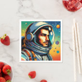 Astronaut im Weltraum! Serviette (Beispiel)