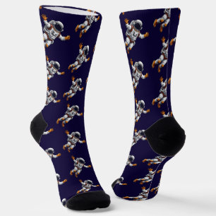 Astronaut im Weltraum Socken