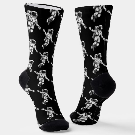 Astronaut im Weltraum Socken (Gewinkelt)