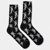 Astronaut im Weltraum Socken (Rechts)