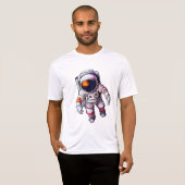 Astronaut im Weltraum-T - Shirt (Vorne ganz)