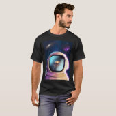 Astronaut im Weltraum T-Shirt (Vorne ganz)