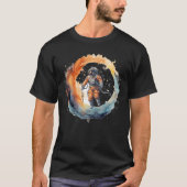 Astronaut im Weltraum T-Shirt (Vorderseite)
