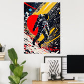 Astronaut im Weltraum verloren Poster (Heimbüro)