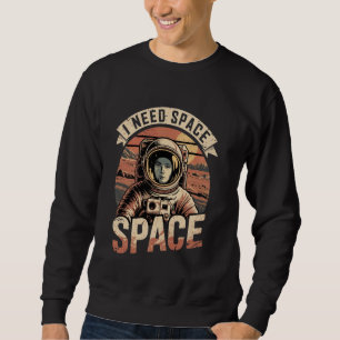 Astronaut im Weltraum Vintage Mars Planet Occupy I Sweatshirt