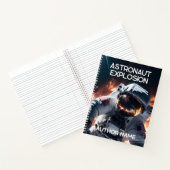 Astronaut im Weltraumbuch-Notebook Notizblock (Innenseite)