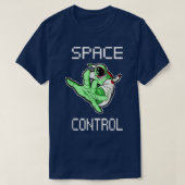 Astronaut in 8bit optics and space control T-Shirt (Design vorne)
