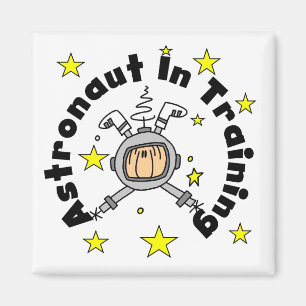 Astronaut in Ausbildung T-Shirts und Geschenke Magnet