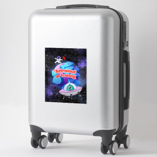 ASTRONAUT IN DER AUSBILDUNG AUFKLEBER (Koffer)