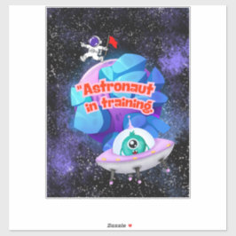 ASTRONAUT IN DER AUSBILDUNG AUFKLEBER
