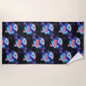 ASTRONAUT IN DER AUSBILDUNG STRANDTUCH (Vorderseite)