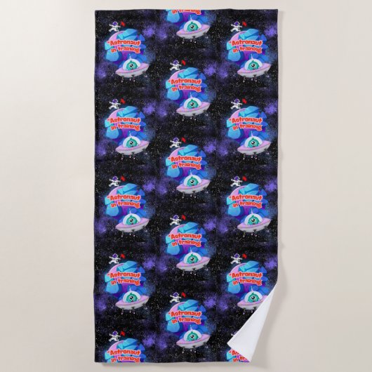 ASTRONAUT IN DER AUSBILDUNG STRANDTUCH (Vorderseite)