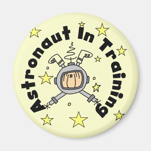 Astronaut in der Ausbildung von Tshirts und Gesche Magnet (Vorne)