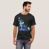 Astronaut in der Raumfahrt T Shirt Design (Vorne ganz)
