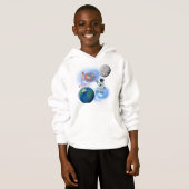 Astronaut in der Raumgalaxie Hoodie (Vorne ganz)