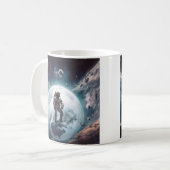 Astronaut in der Tasse der Keramik (Vorderseite Links)