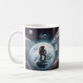 Astronaut in der Tasse der Keramik (Links)