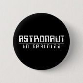 Astronaut in der Trainingstaste Button (Vorderseite)