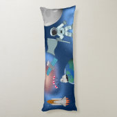 Astronaut in der Weltraumgalaxie Personalisierter Seitenschläferkissen (Rückseite (Vertikal))