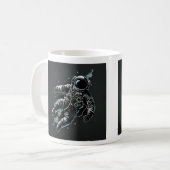 Astronaut in der weltraumklassischen Tasse, 11 oz Kaffeetasse (Vorderseite Links)