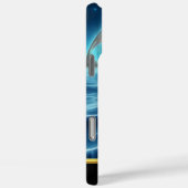 Astronaut in einem Anzug hinter ihm Case-Mate iPhone Hülle (Rückseite / Rechts)