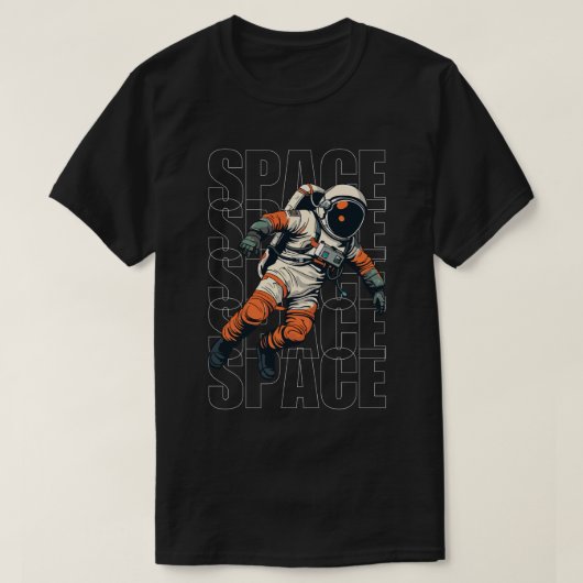 Astronaut in einem Raumanzug T-Shirt (Design vorne)