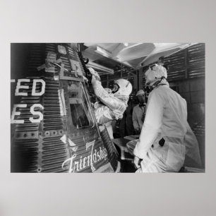 Astronaut in Freundschaft eingelegt 7 Poster