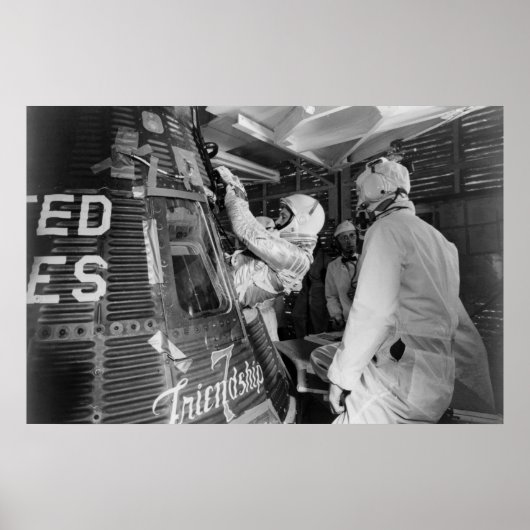 Astronaut in Freundschaft eingelegt 7 Poster (Vorne)