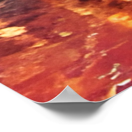 Astronaut in Paris Poster (Ecke)