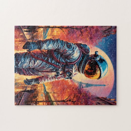 Astronaut in Paris Puzzle (Horizontal)