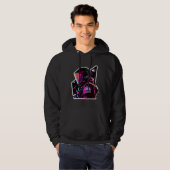 Astronaut in Space Aesthetic Wave Planet Eclipse   Hoodie (Vorne ganz)
