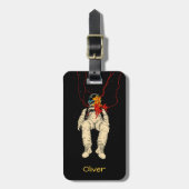 Astronaut in Space Gepäckanhänger (Vorderseite vertikal)