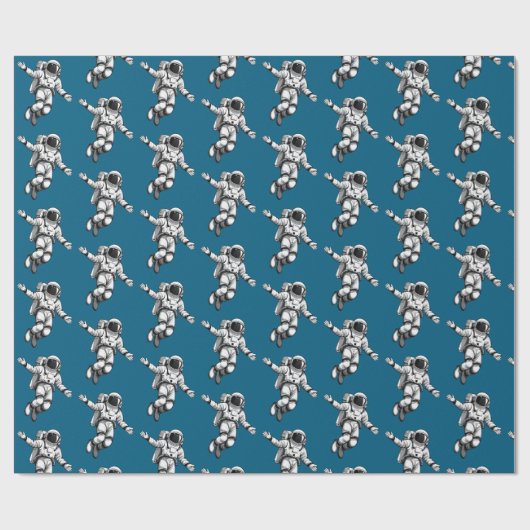 Astronaut in space geschenkpapier (Flach)