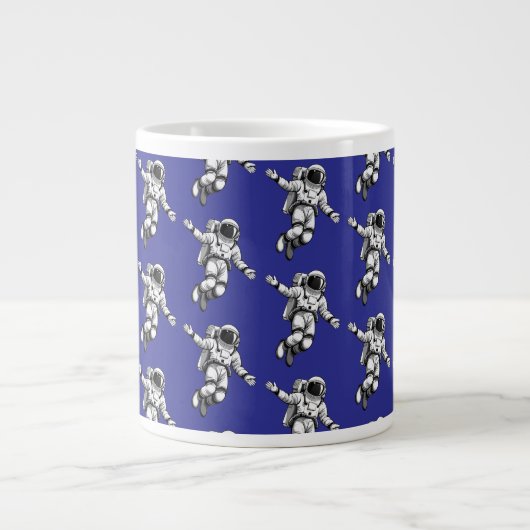Astronaut in space Jumbo-Tasse (Vorderseite)