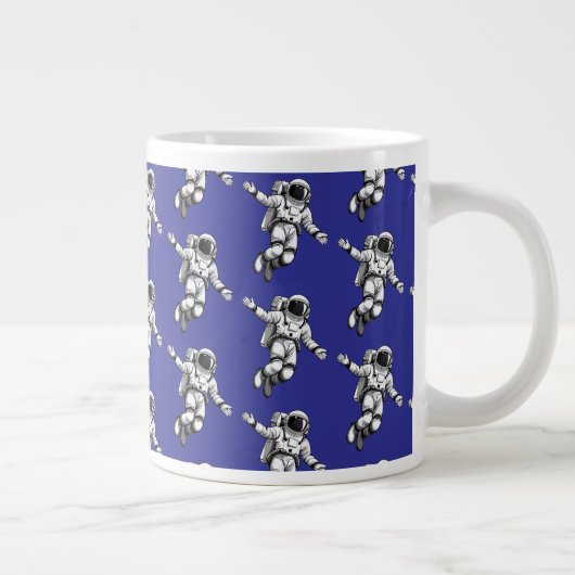 Astronaut in space Jumbo-Tasse (Rechts)