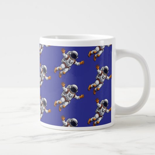 Astronaut in space Jumbo-Tasse (Rechts)