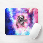Astronaut in space mousepad (Mit Mouse)