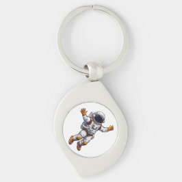 Astronaut in space schlüsselanhänger