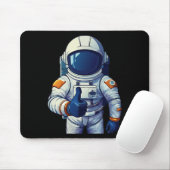 astronaut in space suit showing thumb up  mousepad (Mit Mouse)