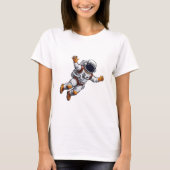 Astronaut in space T-Shirt (Vorderseite)