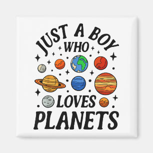Astronaut ist einfach ein Junge, der Planeten lieb Magnet