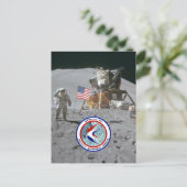 Astronaut James Irwin (Apollo 15) Postkarte (Stehend Vorderseite)