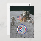 Astronaut James Irwin (Apollo 15) Postkarte (Vorne/Hinten)