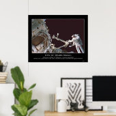 Astronaut Jeffrey N. Williams-Karo-Kran Poster (Heimbüro)