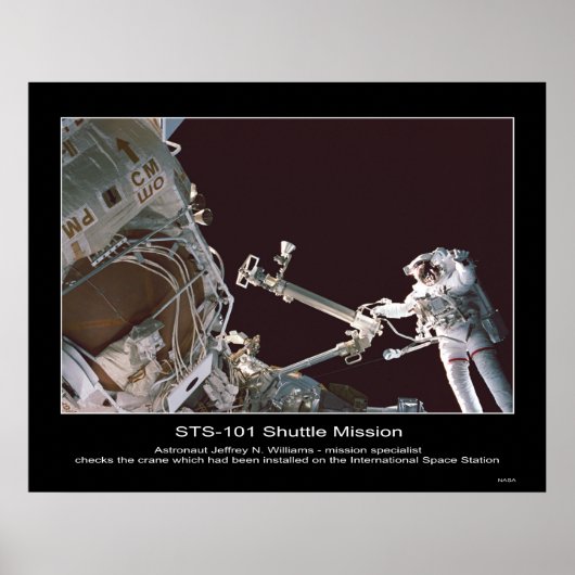 Astronaut Jeffrey N. Williams-Karo-Kran Poster (Vorne)