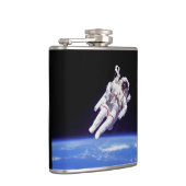 Astronaut Jetpack Spacewalk Earth Orbit Foto Flachmann (Rechts)