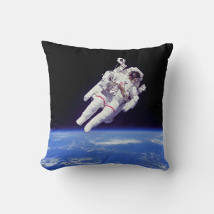 Astronaut Jetpack Spacewalk Earth Orbit Foto Kissen