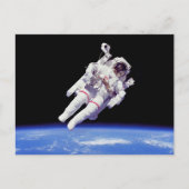 Astronaut Jetpack Spacewalk Earth Orbit Foto Postkarte (Vorderseite)